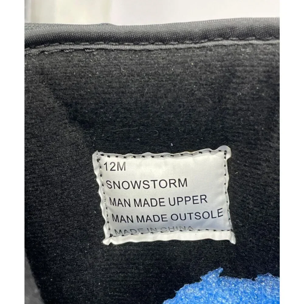 Totes Snowstorm Black Snow Boots Men's Size 12M NWT
